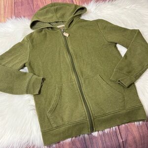 Cat & Jack Youth Boy Size Medium (8/10) Olive Green Hoodie